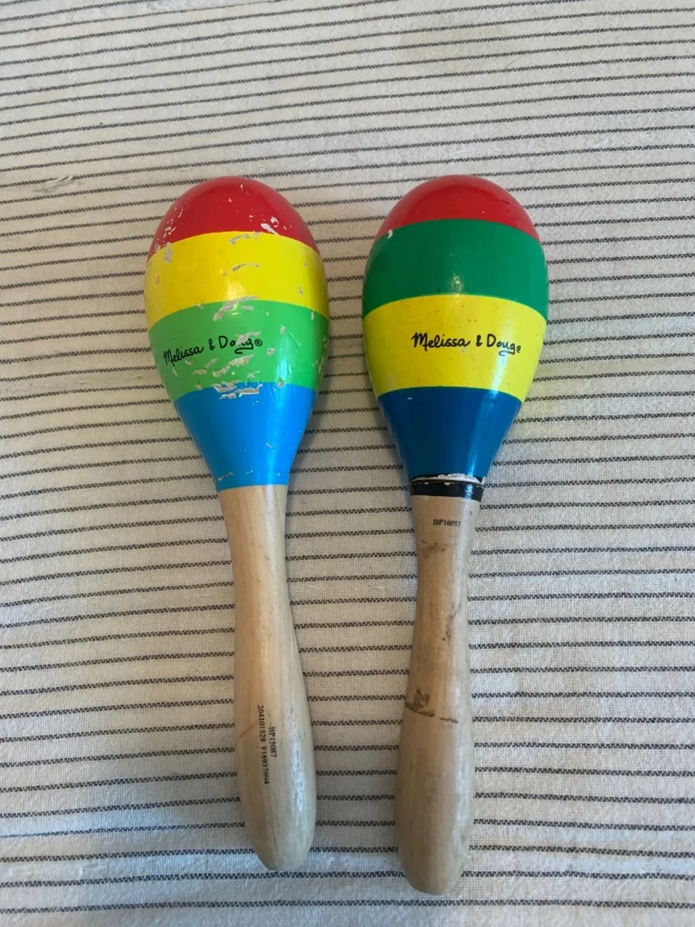 Melissa‎ & Doug Colorful Wooden Maracas For Kids Set Of 2